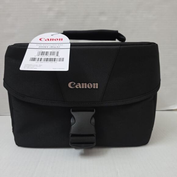 Authentic Canon 200ES EOS DSLR Black Camera Gadget Bag Adjustable Strap Rugged - Picture 1 of 7